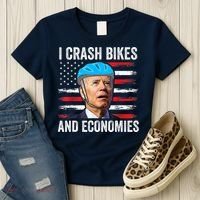Biden Bicycle I Crash Bikes And Economies Women's T-Shirt thumb 3
