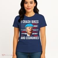 Biden Bicycle I Crash Bikes And Economies Women's T-Shirt thumb 4