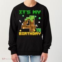 Birthday Boy It'S My 4th Birthday Gamer Pixel Number Women's Sweatshirt thumb 0