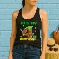 Birthday Boy It'S My 4th Birthday Gamer Pixel Number Women's Tank Top thumb 2