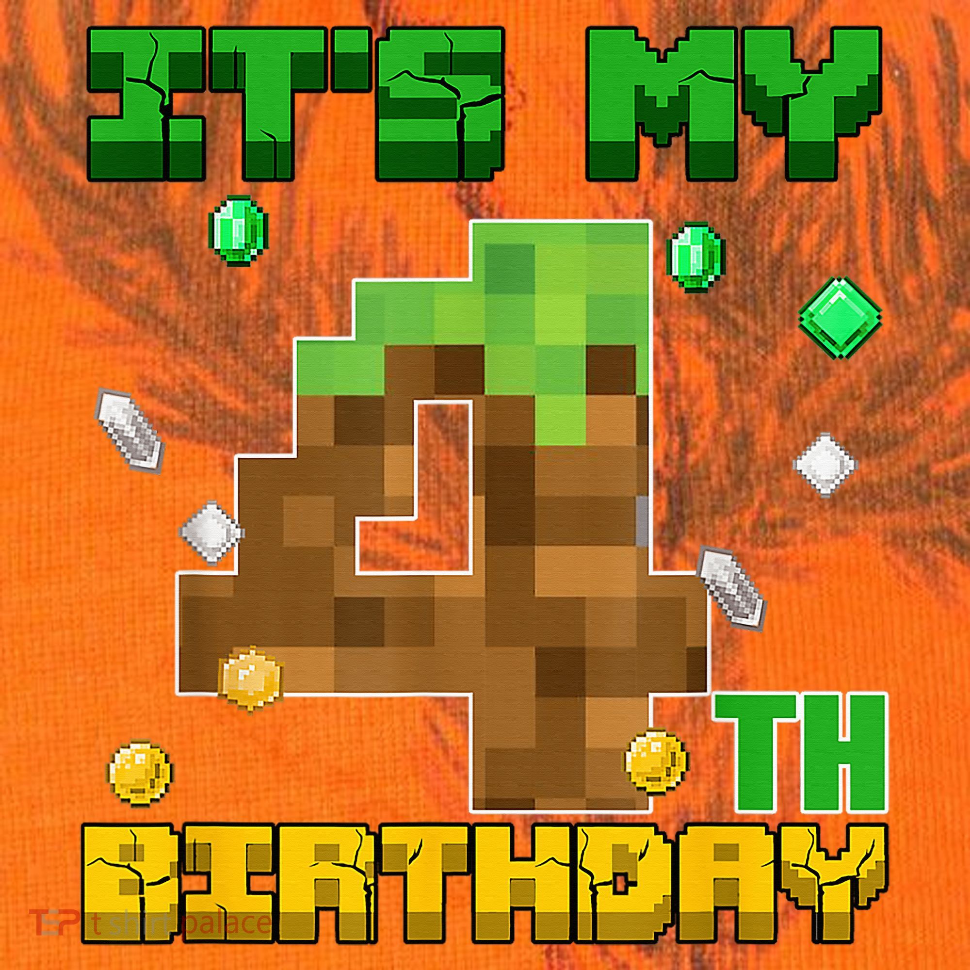 Birthday Boy It'S My 4th Birthday Gamer Pixel Number Kati Licensed 12" Camo Cuffed Beanie