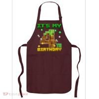 Birthday Boy It'S My 4th Birthday Gamer Pixel Number Apron thumb 0
