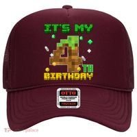 Birthday Boy It'S My 4th Birthday Gamer Pixel Number Hat thumb 0