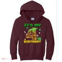 Birthday Boy It'S My 4th Birthday Gamer Pixel Number Kids Hoodie thumb 0
