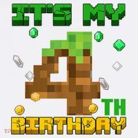 Birthday Boy It'S My 4th Birthday Gamer Pixel Number Garment-Dyed Sweatshirt thumb 2