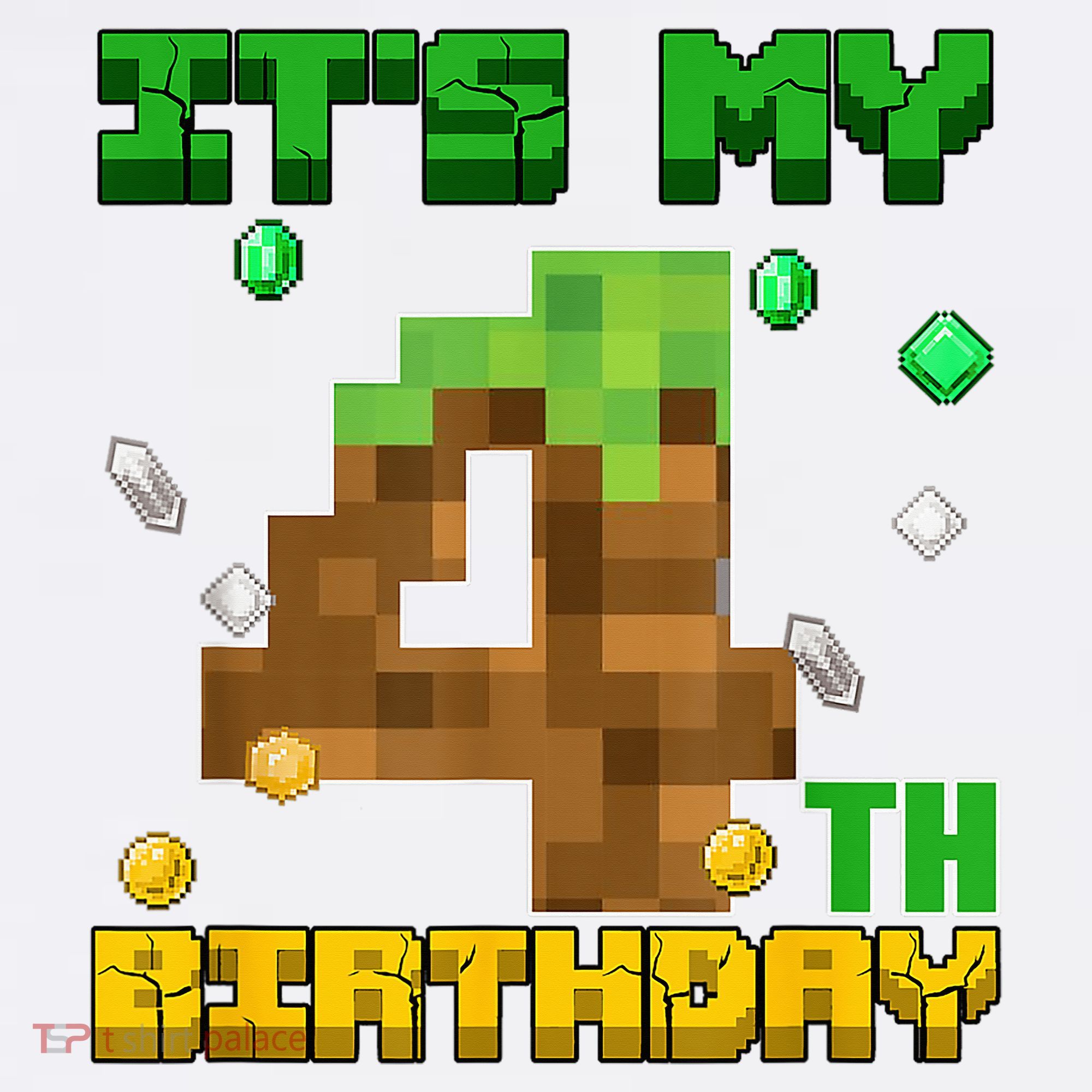 Birthday Boy It'S My 4th Birthday Gamer Pixel Number Garment-Dyed Sweatshirt