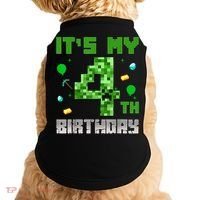 Birthday Boy It'S My 4th Birthday Video Game Pixel Doggie Tank thumb 0