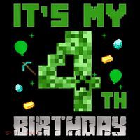 Birthday Boy It'S My 4th Birthday Video Game Pixel Coffee Mug thumb 5