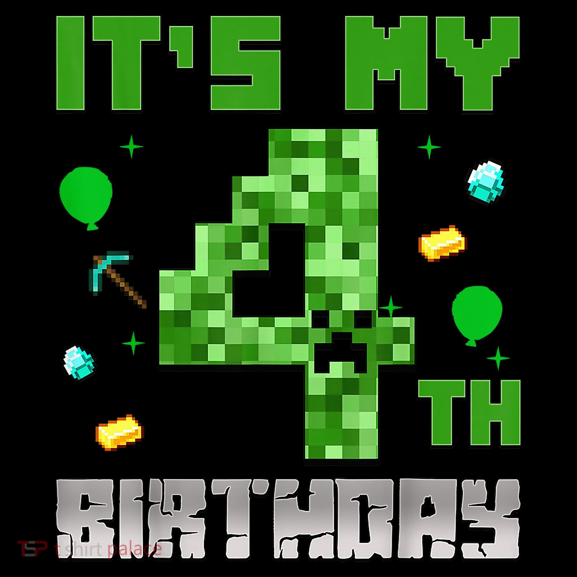 Birthday Boy It'S My 4th Birthday Video Game Pixel Coffee Mug