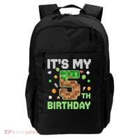 Birthday Boy It'S My 5th Birthday Gamer Pixel Number Backpack thumb 0