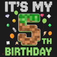 Birthday Boy It'S My 5th Birthday Gamer Pixel Number Kids Sweatshirt thumb 2