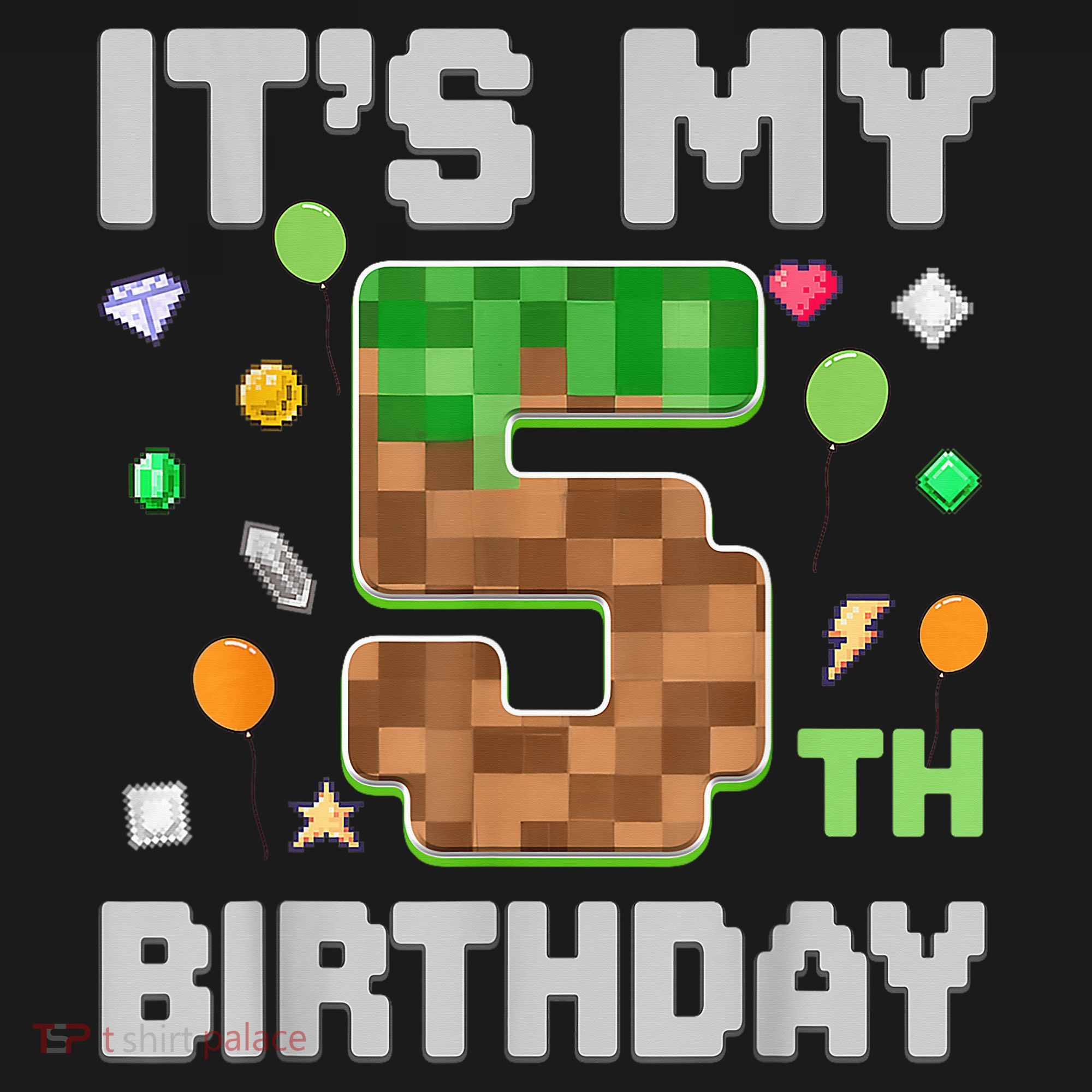 Birthday Boy It'S My 5th Birthday Gamer Pixel Number Backpack