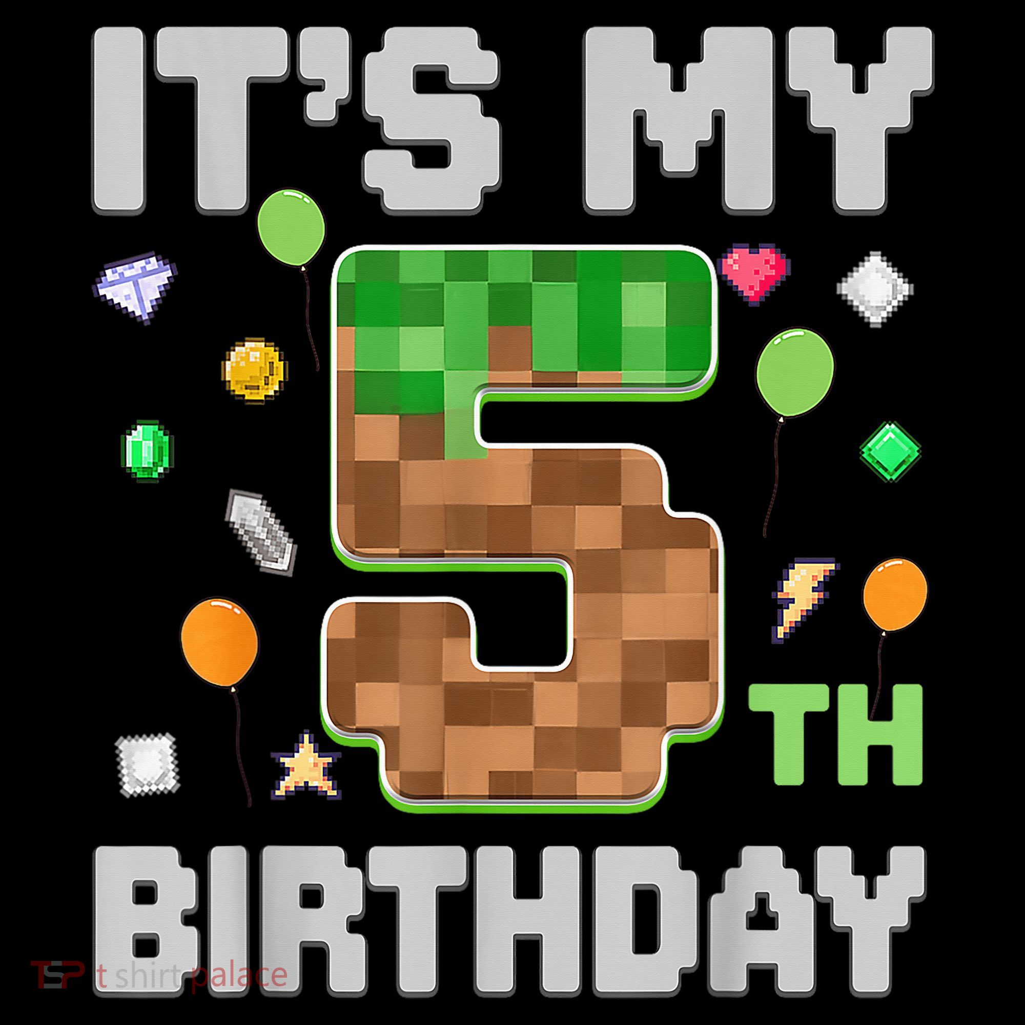 Birthday Boy It'S My 5th Birthday Gamer Pixel Number Coffee Mug