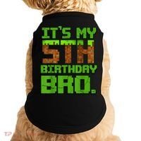 Birthday Boy It'S My 5th Birthday Gamer Pixel Number Doggie Tank thumb 0