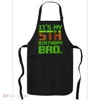 Birthday Boy It'S My 5th Birthday Gamer Pixel Number Apron thumb 0