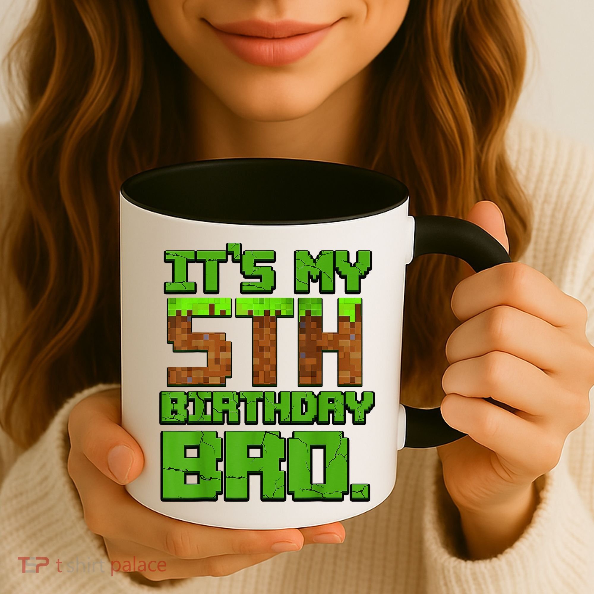 Birthday Boy It'S My 5th Birthday Gamer Pixel Number Coffee Mug