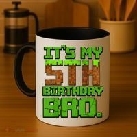 Birthday Boy It'S My 5th Birthday Gamer Pixel Number Coffee Mug thumb 4