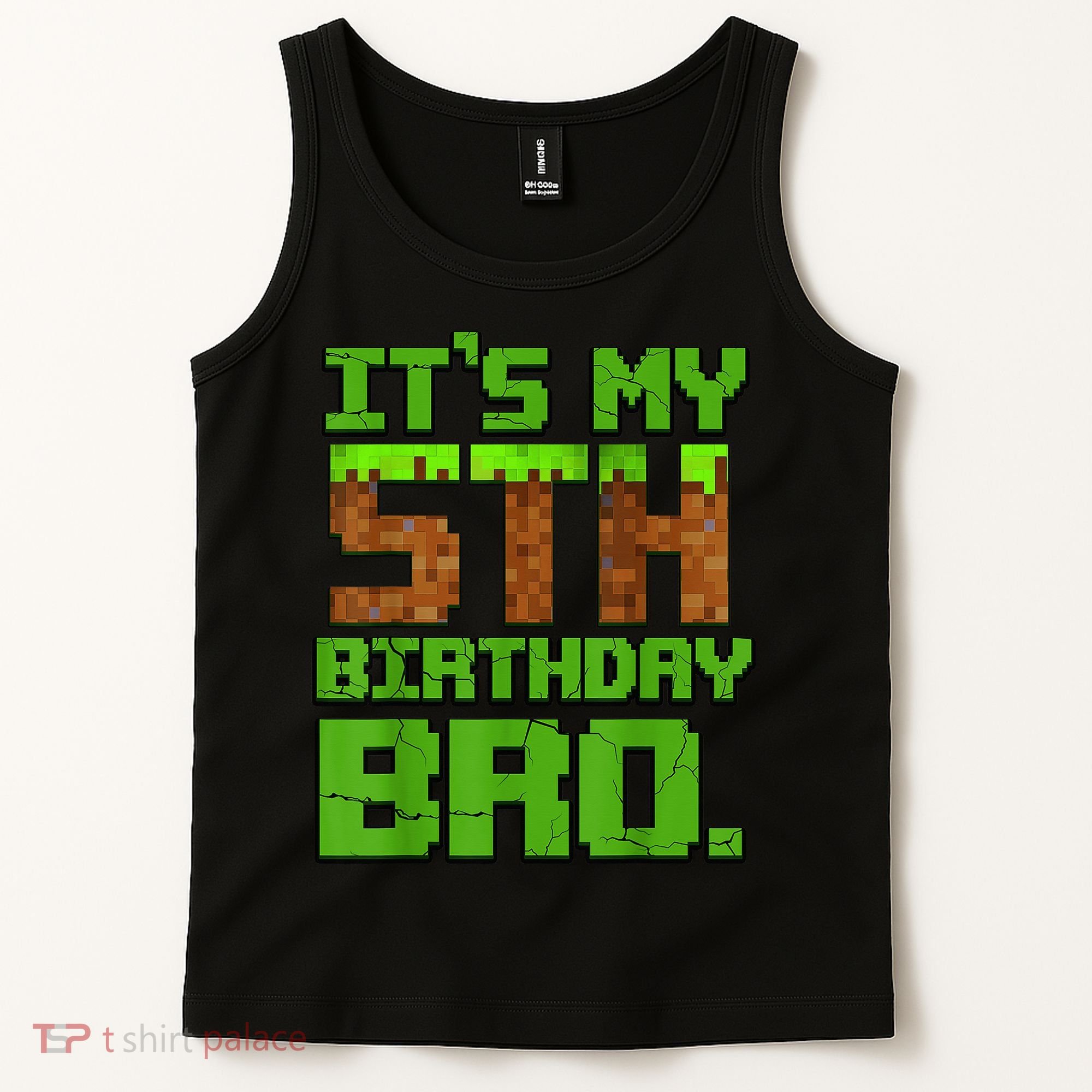 Birthday Boy It'S My 5th Birthday Gamer Pixel Number Tank Top