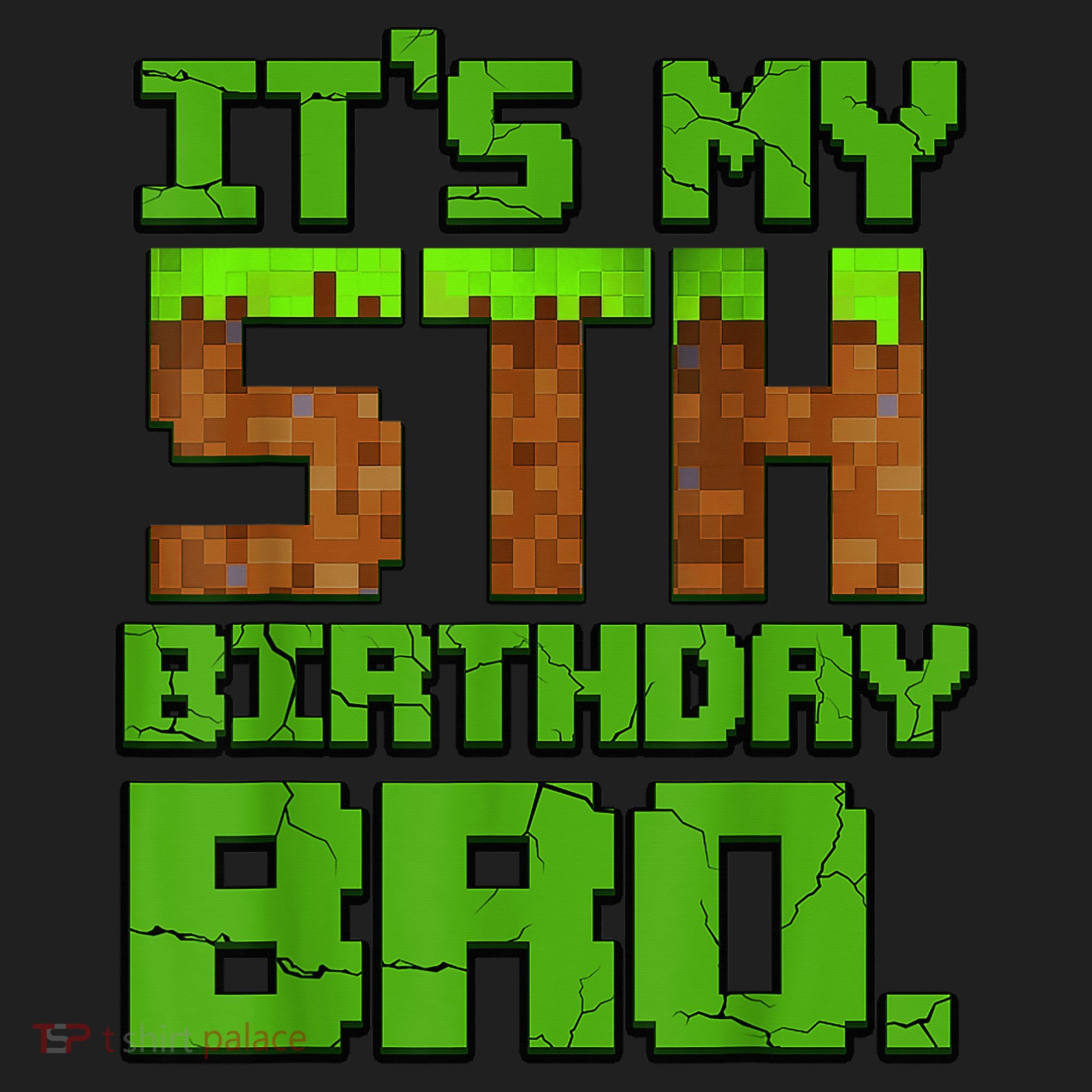 Birthday Boy It'S My 5th Birthday Gamer Pixel Number Golf Towel