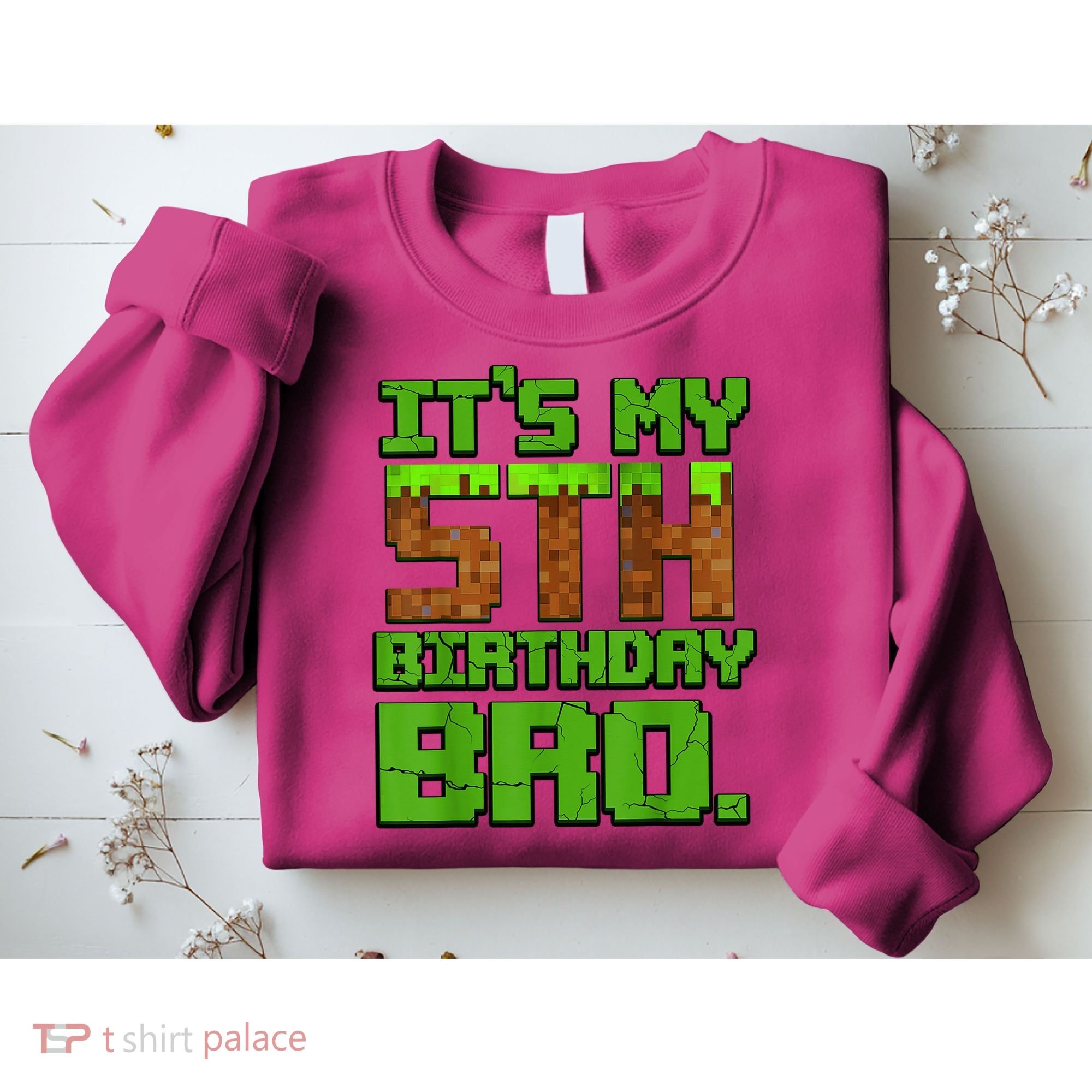 Birthday Boy It'S My 5th Birthday Gamer Pixel Number Sweatshirt