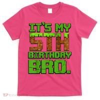 Birthday Boy It'S My 5th Birthday Gamer Pixel Number T-Shirt thumb 0