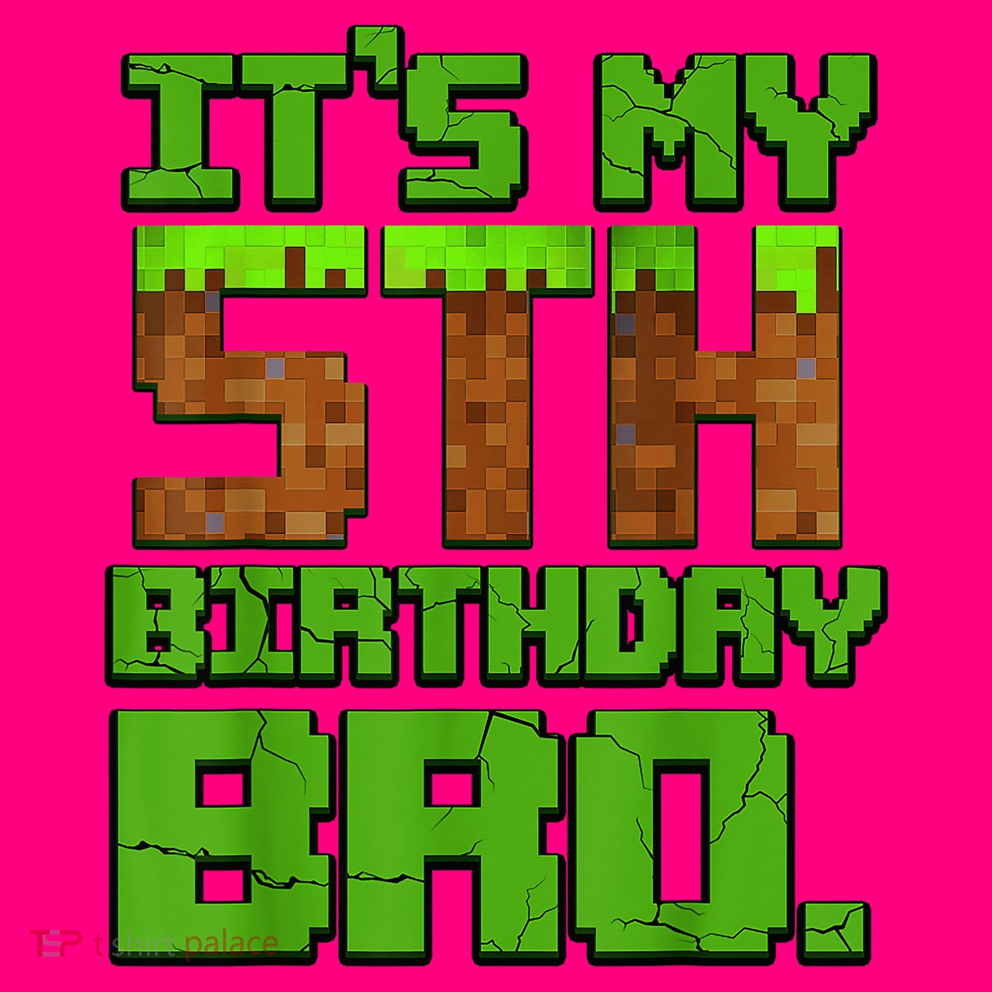 Birthday Boy It'S My 5th Birthday Gamer Pixel Number Coaster