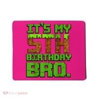 Birthday Boy It'S My 5th Birthday Gamer Pixel Number Mousepad thumb 0