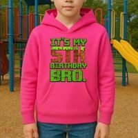 Birthday Boy It'S My 5th Birthday Gamer Pixel Number Kids Hoodie thumb 2