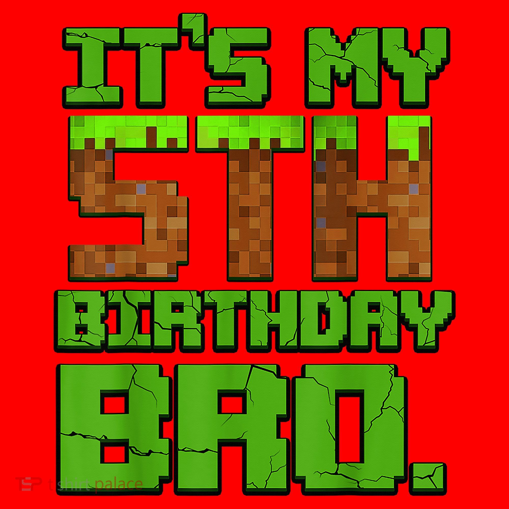 Birthday Boy It'S My 5th Birthday Gamer Pixel Number Santa Hat