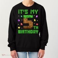 Birthday Boy It'S My 5th Birthday Gamer Pixel Number Women's Sweatshirt thumb 0