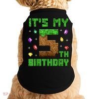 Birthday Boy It'S My 5th Birthday Gamer Pixel Number Doggie Tank thumb 0