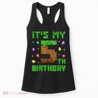 Birthday Boy It'S My 5th Birthday Gamer Pixel Number Women's Tank Top thumb 0