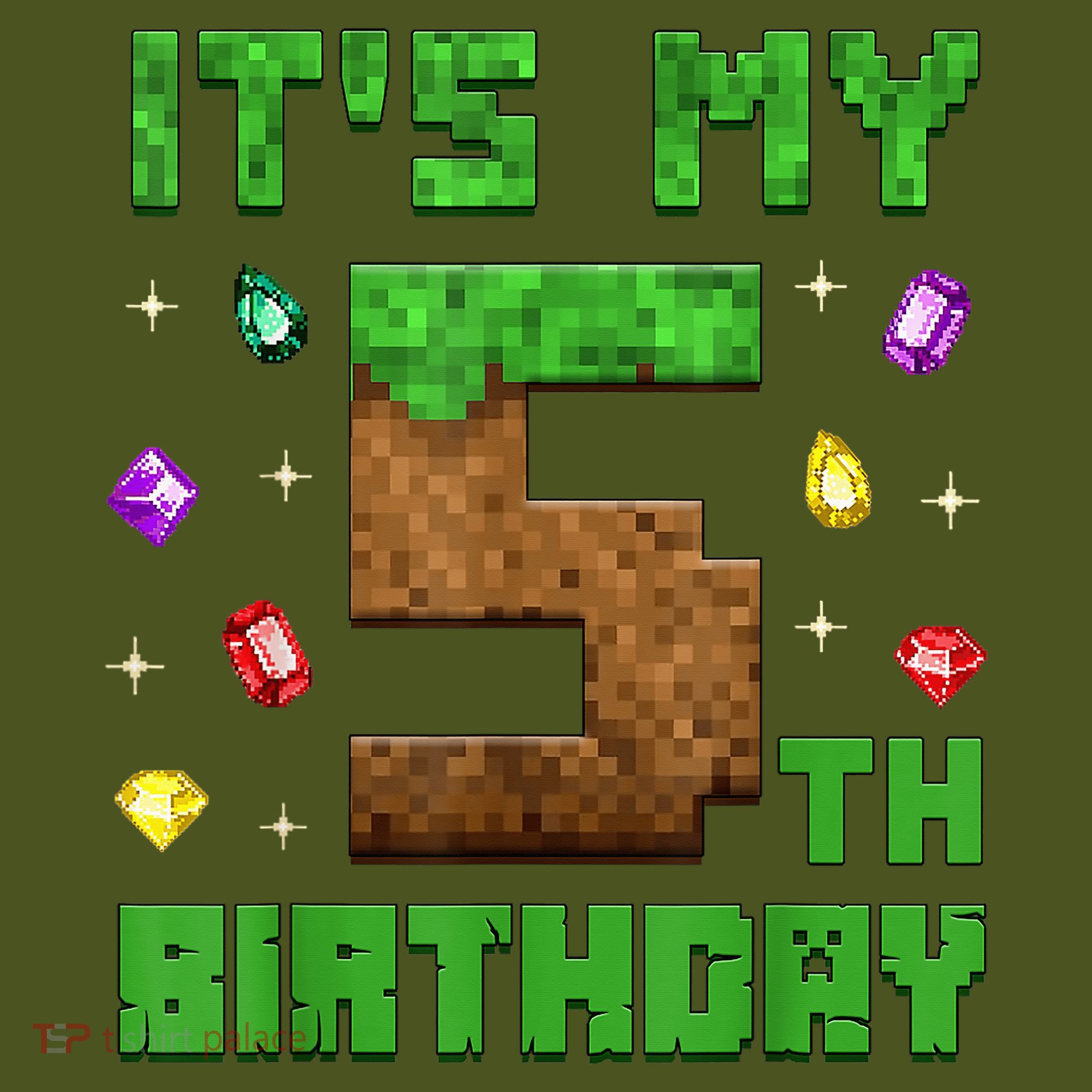 Birthday Boy It'S My 5th Birthday Gamer Pixel Number Long Sleeve Shirt