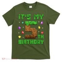 Birthday Boy It'S My 5th Birthday Gamer Pixel Number T-Shirt thumb 0