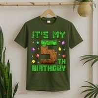 Birthday Boy It'S My 5th Birthday Gamer Pixel Number T-Shirt thumb 2