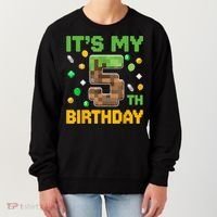 Birthday Boy It'S My 5th Birthday Gamer Pixel Number Women's Sweatshirt thumb 0