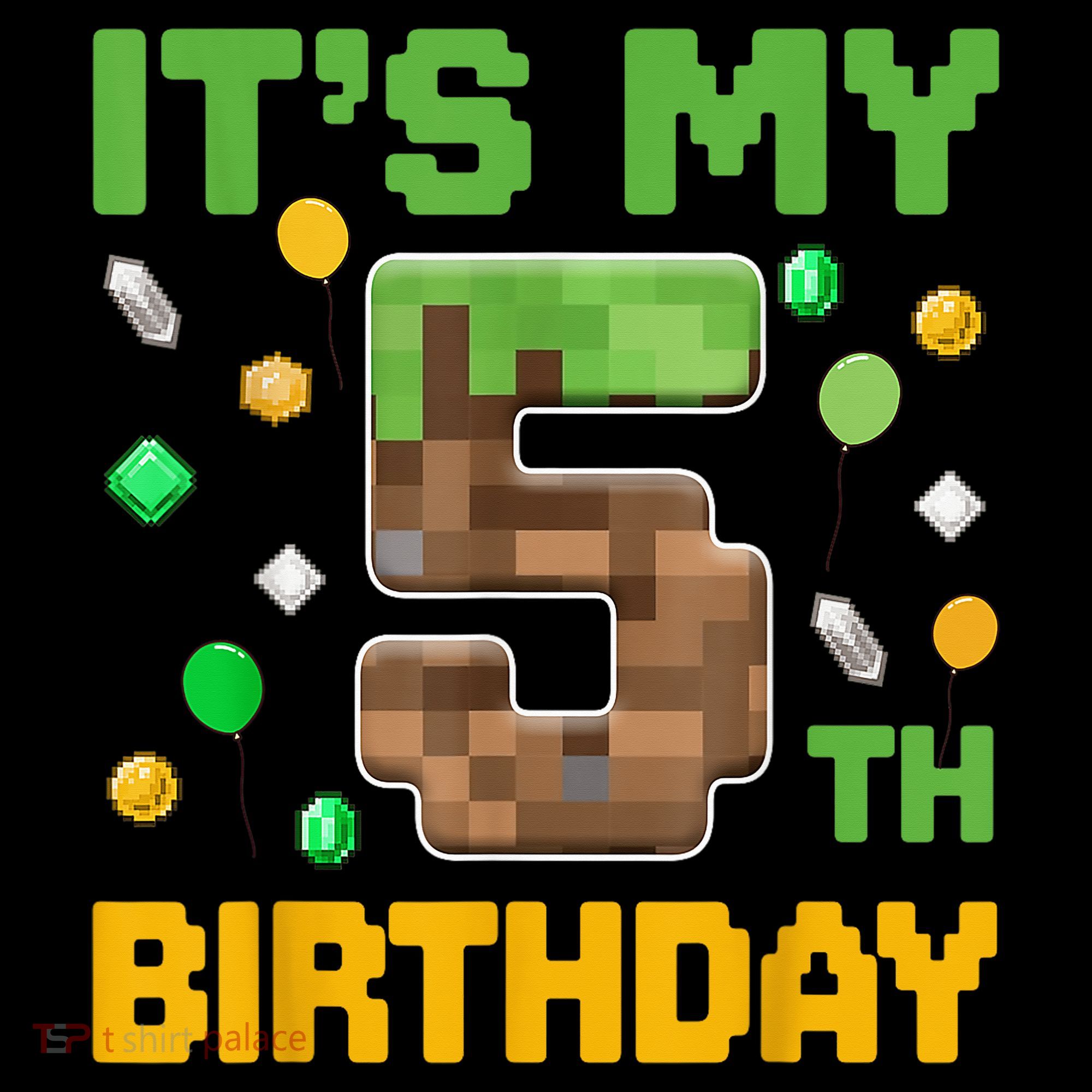 Birthday Boy It'S My 5th Birthday Gamer Pixel Number Coffee Mug