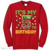 Birthday Boy It'S My 5th Birthday Gamer Pixel Number Sweatshirt thumb 0
