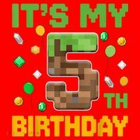 Birthday Boy It'S My 5th Birthday Gamer Pixel Number Mousepad thumb 1