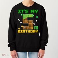 Birthday Boy It'S My 5th Birthday Gamer Pixel Number Women's Sweatshirt thumb 0