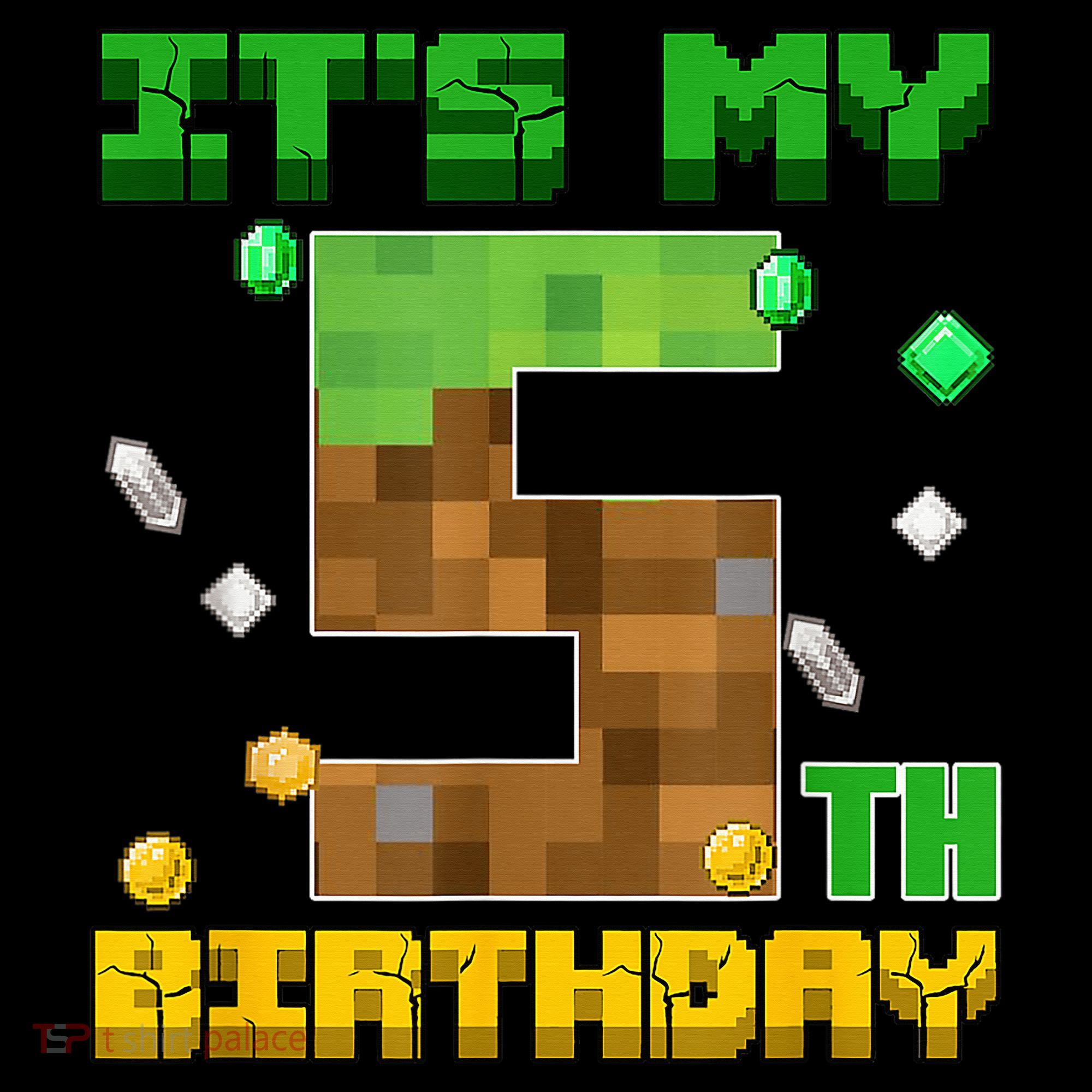 Birthday Boy It'S My 5th Birthday Gamer Pixel Number Coffee Mug