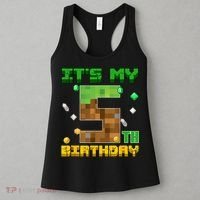 Birthday Boy It'S My 5th Birthday Gamer Pixel Number Women's Tank Top thumb 3