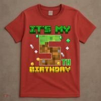 Birthday Boy It'S My 5th Birthday Gamer Pixel Number T-Shirt thumb 4