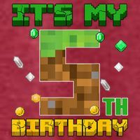 Birthday Boy It'S My 5th Birthday Gamer Pixel Number T-Shirt thumb 5