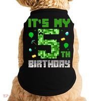 Birthday Boy It'S My 5th Birthday Gamer Pixel Number Doggie Tank thumb 0