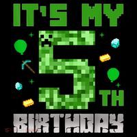Birthday Boy It'S My 5th Birthday Gamer Pixel Number Coffee Mug thumb 5