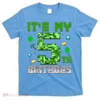 Birthday Boy It'S My 5th Birthday Gamer Pixel Number T-Shirt thumb 0