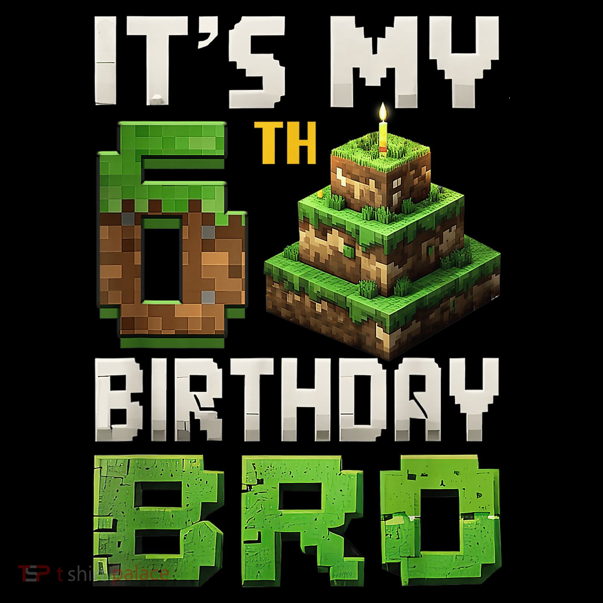 Birthday Boy It'S My 6th Birthday Bro 6 Year Old Gamer Pixel Coffee Mug