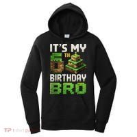 Birthday Boy It'S My 6th Birthday Bro 6 Year Old Gamer Pixel Women's Hoodie thumb 0