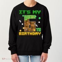 Birthday Boy It'S My 6th Birthday Gamer Pixel Number Women's Sweatshirt thumb 0